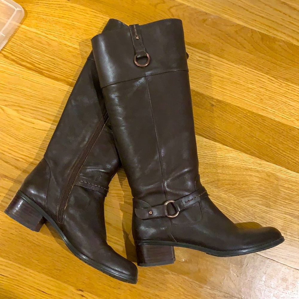 Bandolino Chocolate Brown Leather Boots